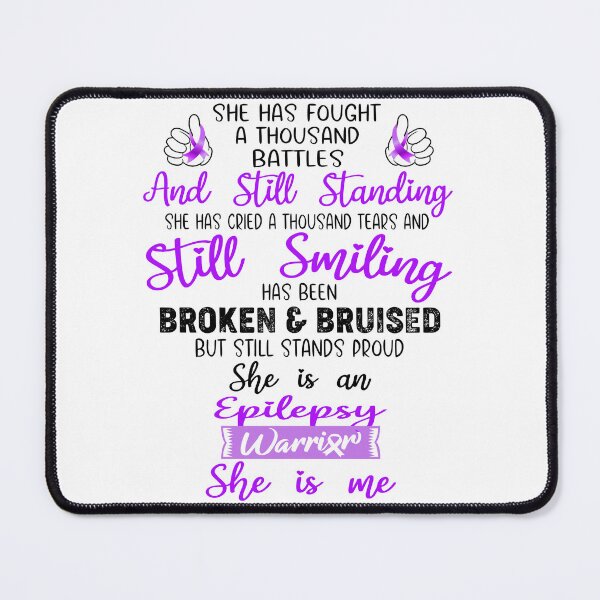 Item preview, Epilepsy Warrior SHE IS ME - Support Epilepsy Fighter Gifts designed and sold by Berriosly.