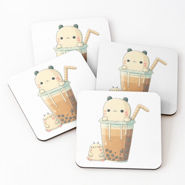 Item preview, Cute Anime character with boba tea designed and sold by GoBeyondChannel.