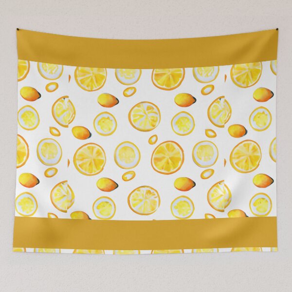 Item preview, Lemon and white PATTERN designed and sold by starfishstuff.