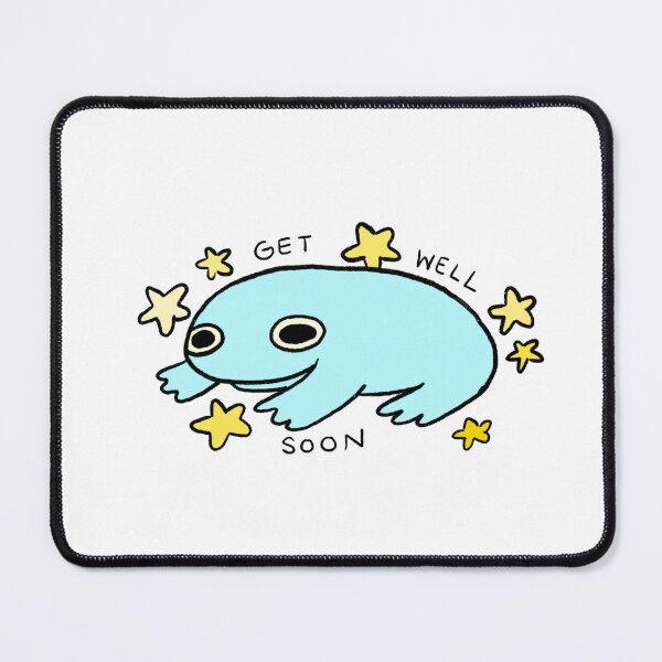 Item preview, Get Well Soon | Blue Frog with Stars designed and sold by iristocat.