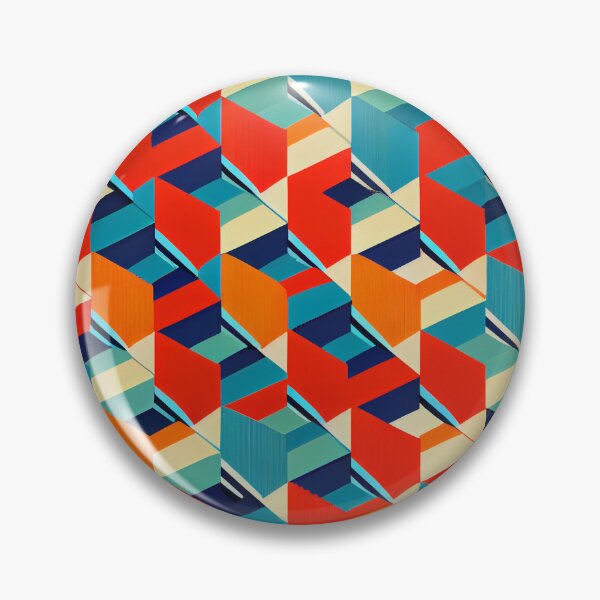 Artikelvorschau, Vintage Geometric Colorful Pattern Digital Painting entworfen und verkauft von CodeAndColors.