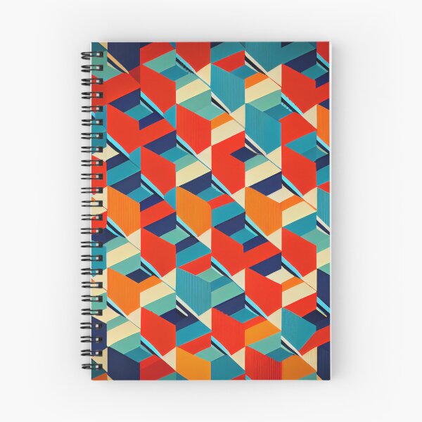 Item preview, Vintage Geometric Colorful Pattern Digital Painting designed and sold by CodeAndColors.