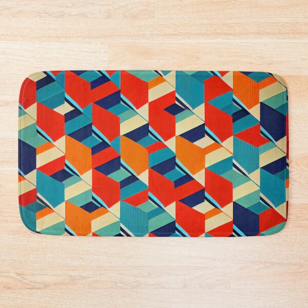Item preview, Vintage Geometric Colorful Pattern Digital Painting designed and sold by CodeAndColors.
