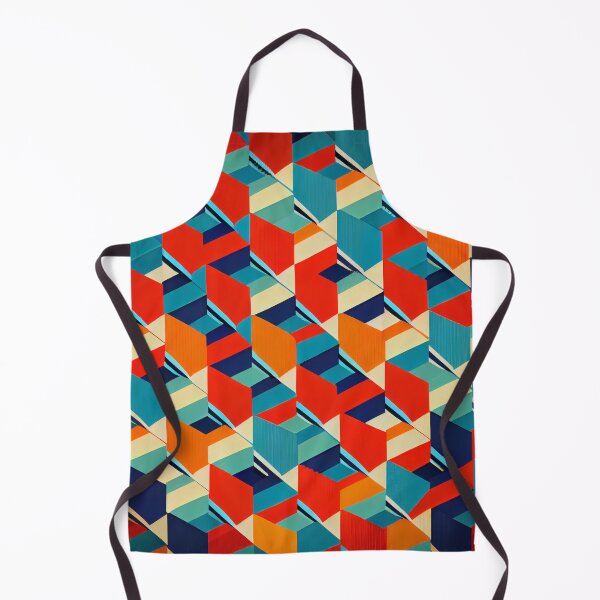 Aperçu de l'œuvre Vintage Geometric Colorful Pattern Digital Painting créée et vendue par CodeAndColors.