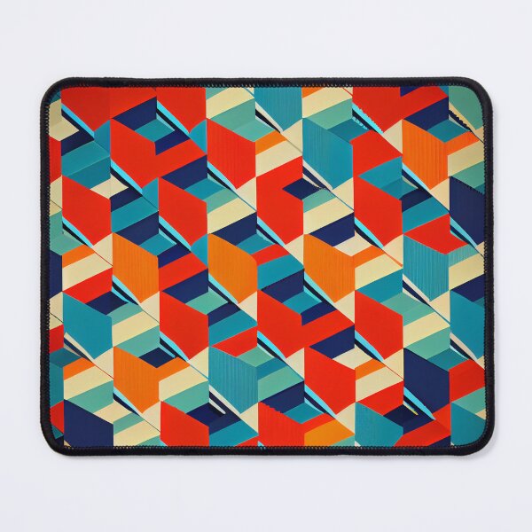 Artikelvorschau, Vintage Geometric Colorful Pattern Digital Painting entworfen und verkauft von CodeAndColors.