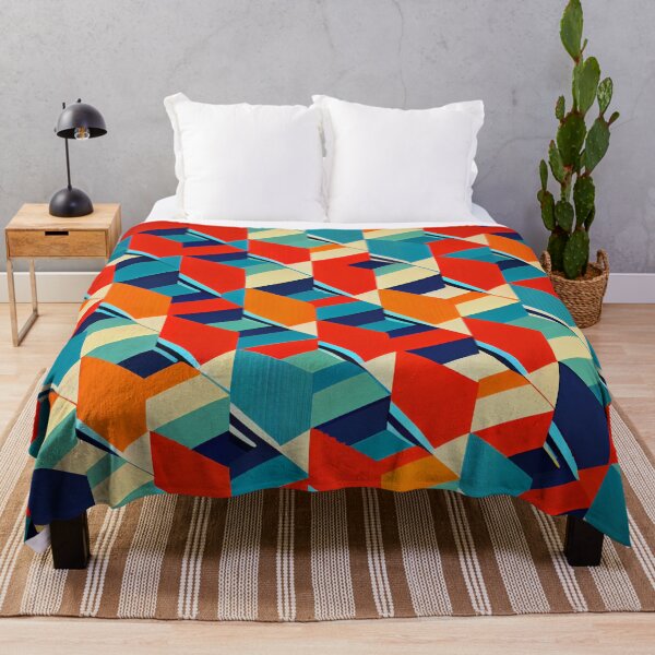 Item preview, Vintage Geometric Colorful Pattern Digital Painting designed and sold by CodeAndColors.