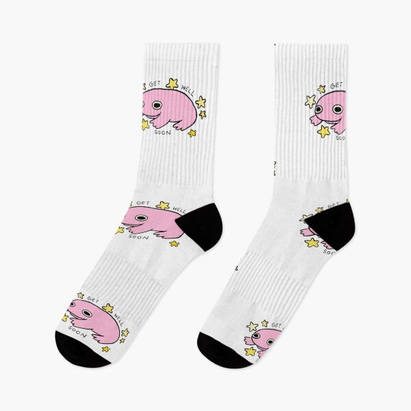Item preview, Get Well Soon | Pink Frog with Stars designed and sold by iristocat.