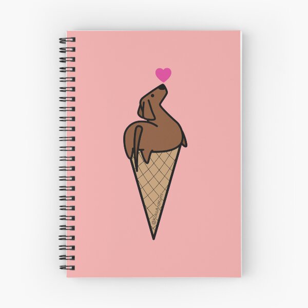 Item preview, Dachshund ice cream designed and sold by KokoAndKumi.