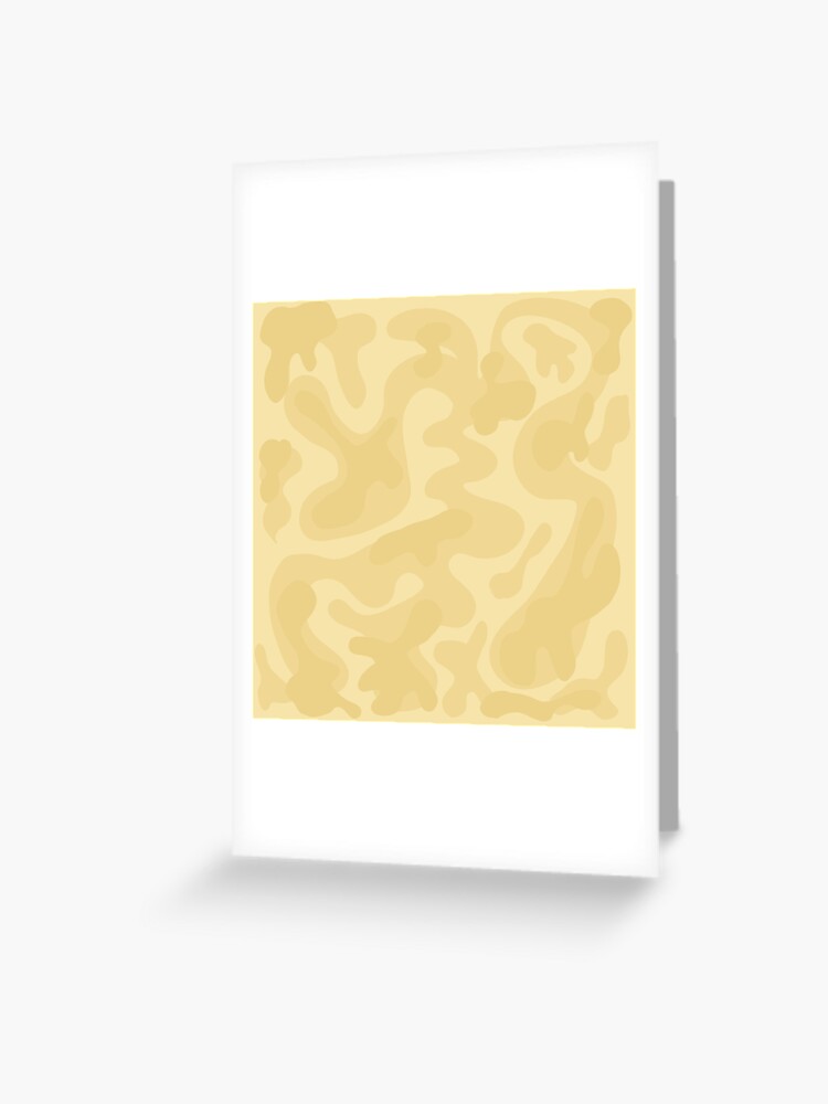Thumbnail 1 of 2, Greeting Card, Yellow jelly blobs designed and sold by Micyak.