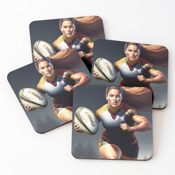 Item preview, Woman Rugby Player designed and sold by ArtShare.