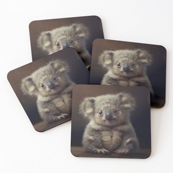 Item preview, Cute Baby Koala Sitting on Ground Digital Painting designed and sold by CodeAndColors.