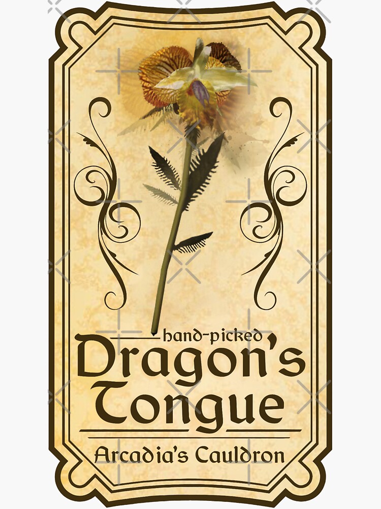 Skyrim Dragon’s Tongue Alchemy Label