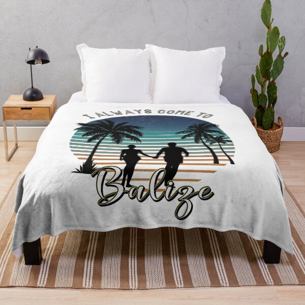 Item preview, When I’m in Belize retro sunset palm trees designed and sold by TipTopTapo.