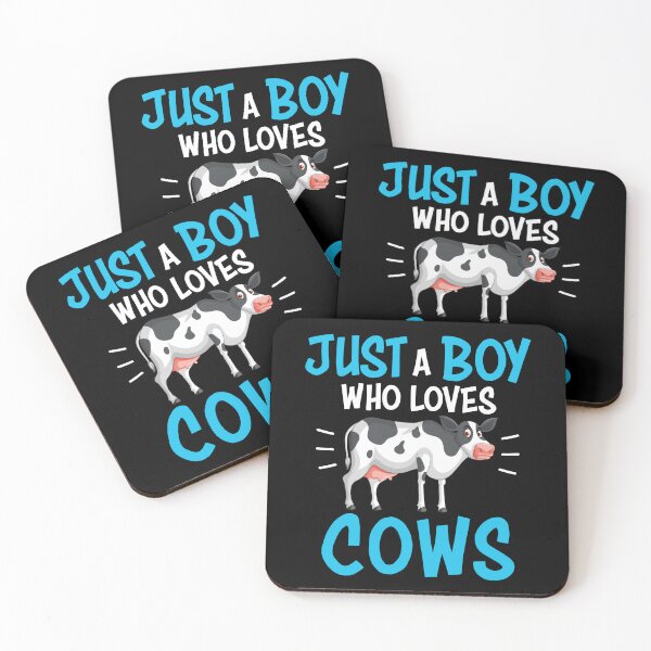 Item preview, Just a Boy Who Loves Cows - Funny Cow Lovers Gift designed and sold by Creative Angel.