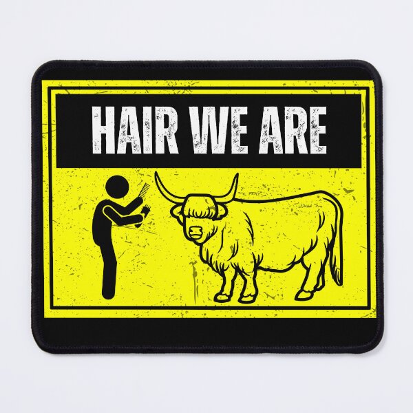 Item preview, The Barber and the Highland cow Hair we are designed and sold by FarmsteadAcers.