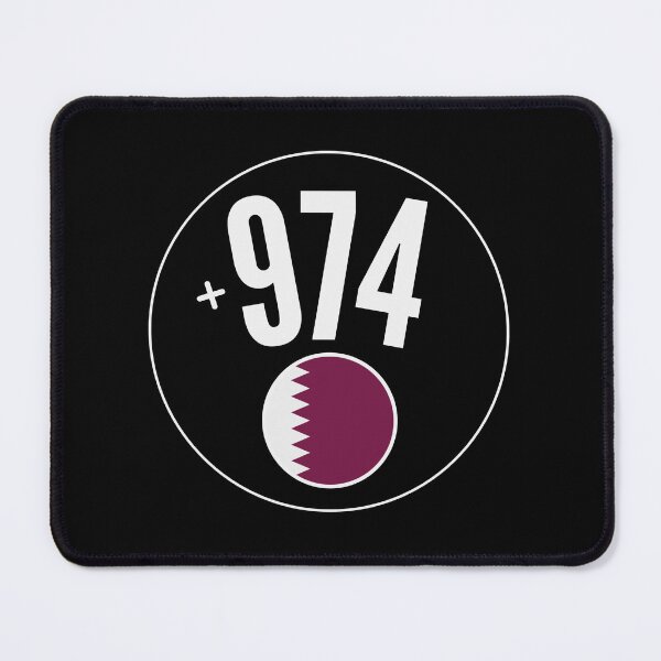 Item preview, QATAR country code +974 phone logo badge designed and sold by LeddsoDello.
