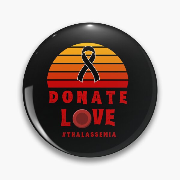 Item preview, Donate Thalassemia Blood Disorder Awareness Encouragement Inspirational Motivational Quote Doctor Nurse Cancer Survivor Purple Ribbon Cancer Support Love Mental Health Depression Anxiety Gift Idea designed and sold by EpsilonEridani.