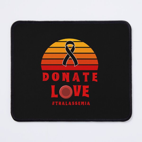 Item preview, Donate Thalassemia Blood Disorder Awareness Encouragement Inspirational Motivational Quote Doctor Nurse Cancer Survivor Purple Ribbon Cancer Support Love Mental Health Depression Anxiety Gift Idea designed and sold by EpsilonEridani.