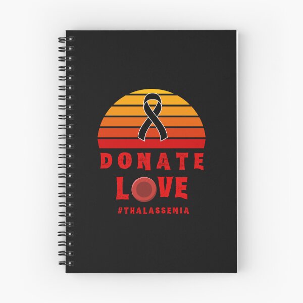 Item preview, Donate Thalassemia Blood Disorder Awareness Encouragement Inspirational Motivational Quote Doctor Nurse Cancer Survivor Purple Ribbon Cancer Support Love Mental Health Depression Anxiety Gift Idea designed and sold by EpsilonEridani.