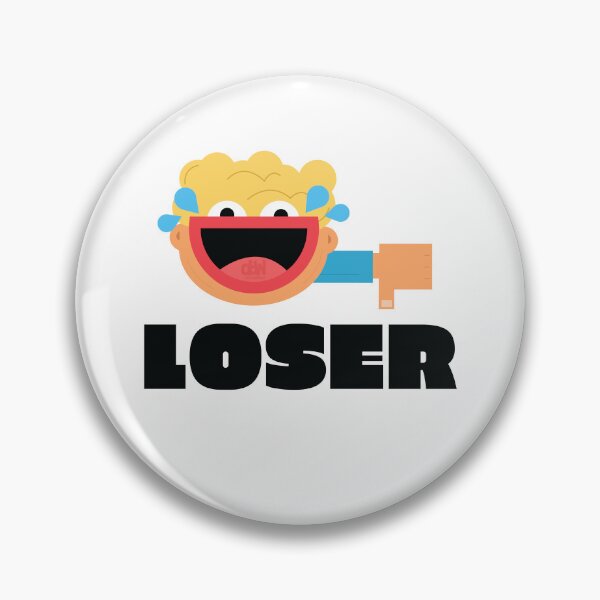 Item preview, You Are A Loser Funny Meme LOL Thumbs Down Laughing Hard Loser Face Artwork Icon Image designed and sold by doseofwin.