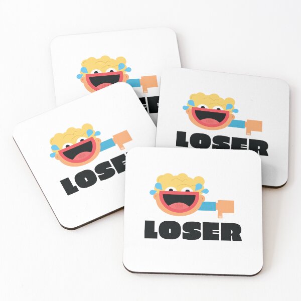 Item preview, You Are A Loser Funny Meme LOL Thumbs Down Laughing Hard Loser Face Artwork Icon Image designed and sold by doseofwin.