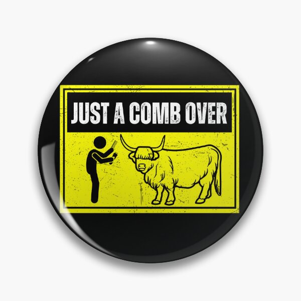 Item preview, The Barber and the Highland cow Just a comb over designed and sold by FarmsteadAcers.