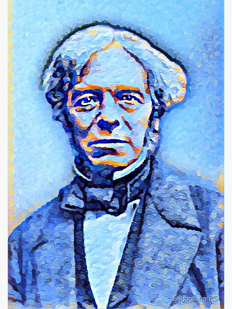 Michael Faraday Artwork, Michael Faraday Portrait, Michael Faraday Wall  Art  Poster for Sale by Suyogsonar25