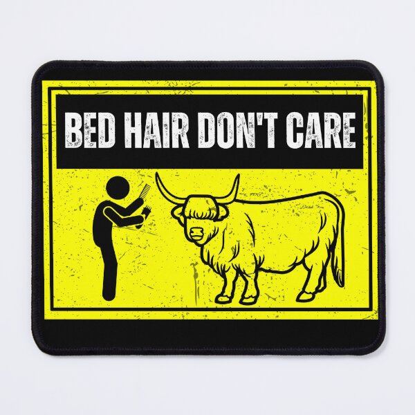 Item preview, The Barber and the Highland cow Bed hair don't care designed and sold by FarmsteadAcers.
