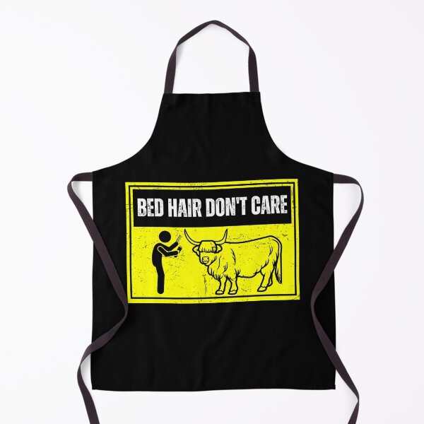 Item preview, The Barber and the Highland cow Bed hair don't care designed and sold by FarmsteadAcers.