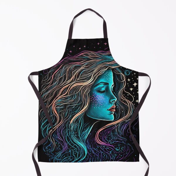 Item preview, Neon Blacklight Portrait of A Woman designed and sold by TortillaChief.