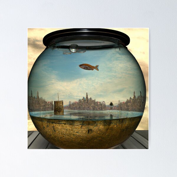 Item preview, Apocalyptic Fish Bowl  designed and sold by molewart.