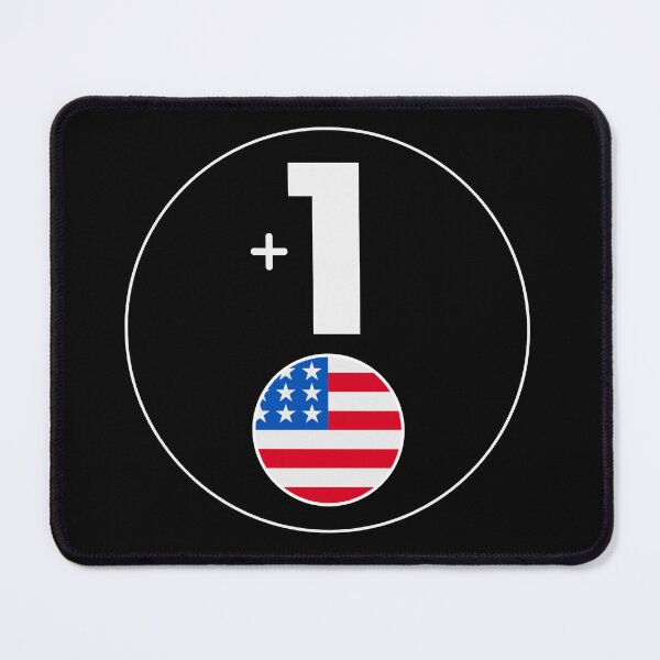 Item preview, USA country code +1 logo badge designed and sold by LeddsoDello.