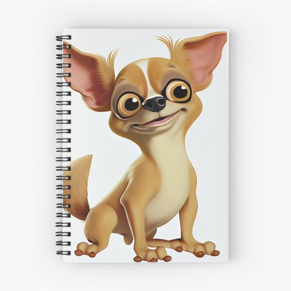 Item preview, Funny Flat Happy Cartoon Chihuahua Digital Painting designed and sold by CodeAndColors.