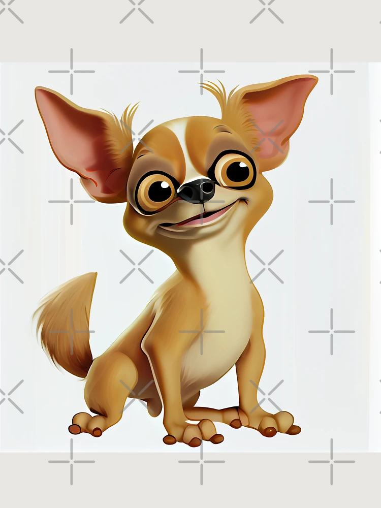 Thumbnail 6 von 6, Premium Oversized Pullover, Funny Flat Happy Cartoon Chihuahua Digital Painting designt und verkauft von CodeAndColors.