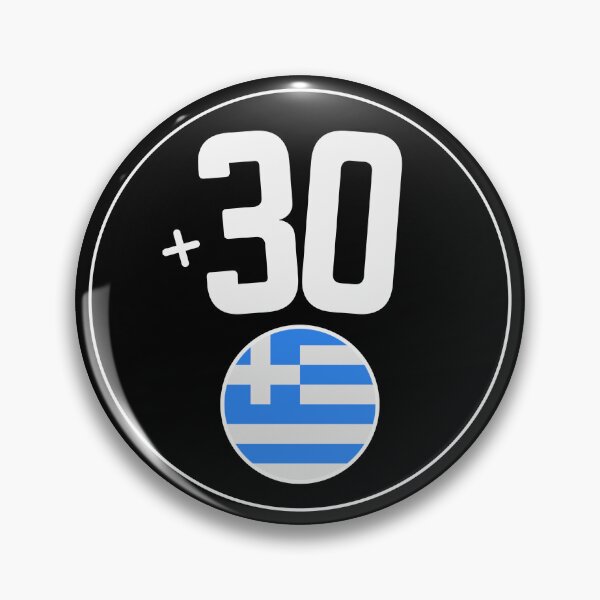 Item preview, GREECE country code +30 phone dialing badge designed and sold by LeddsoDello.