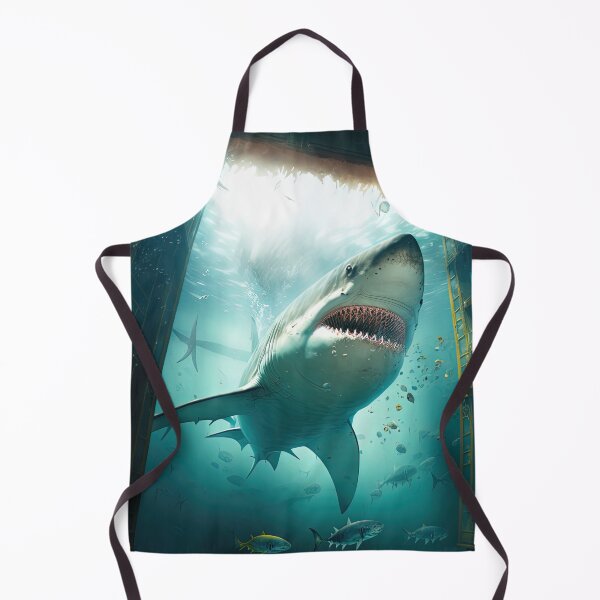 Item preview, white shark sunken ship  designed and sold by Arthoughts.