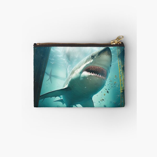 Item preview, white shark sunken ship  designed and sold by Arthoughts.