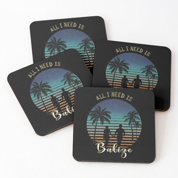 Item preview, Belize retro sunset palm tree night designed and sold by TipTopTapo.