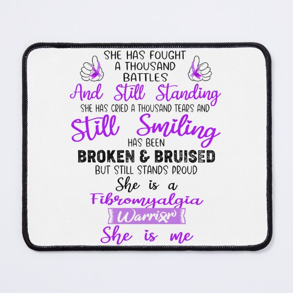 Item preview, Fibromyalgia Warrior SHE IS ME - Support Fibromyalgia Fighter Gifts designed and sold by Berriosly.