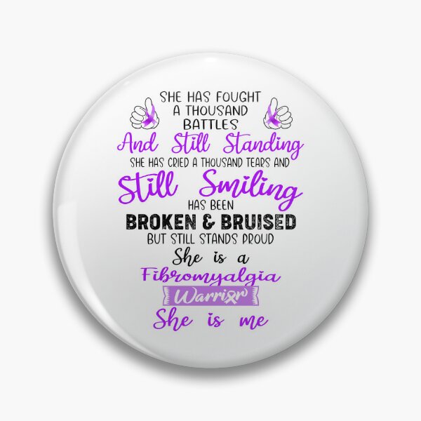 Item preview, Fibromyalgia Warrior SHE IS ME - Support Fibromyalgia Fighter Gifts designed and sold by Berriosly.