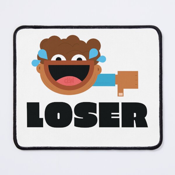 Item preview, You Are A Loser Funny Meme LOL Thumbs Down Laughing Hard Loser Face Artwork Dark Icon designed and sold by doseofwin.