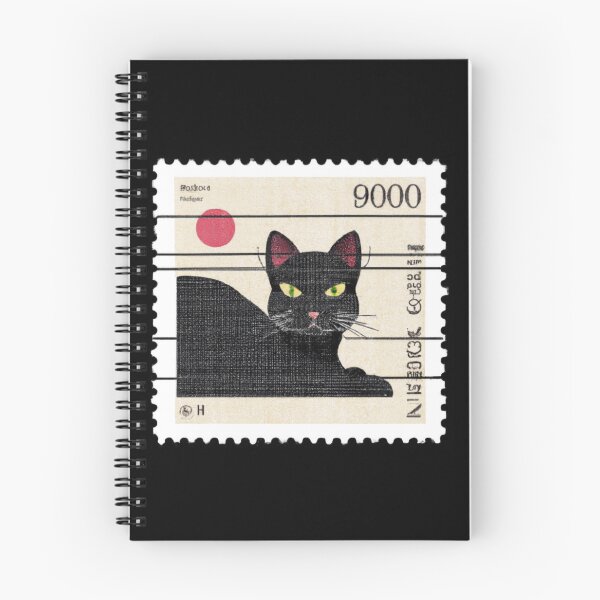 Item preview, Arzo - Black Cat Fictional Vintage Stamp designed and sold by umi ♡.