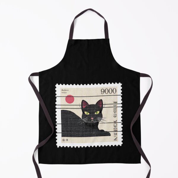 Item preview, Arzo - Black Cat Fictional Vintage Stamp designed and sold by umi ♡.