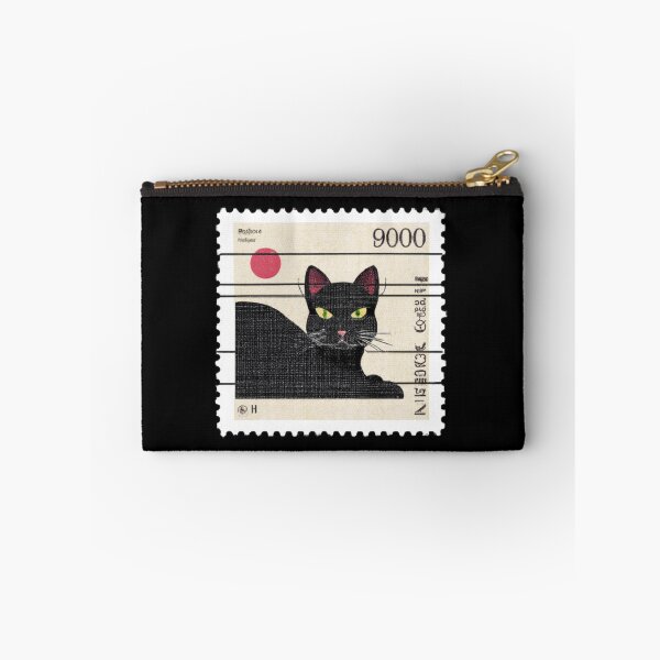 Item preview, Arzo - Black Cat Fictional Vintage Stamp designed and sold by umi ♡.