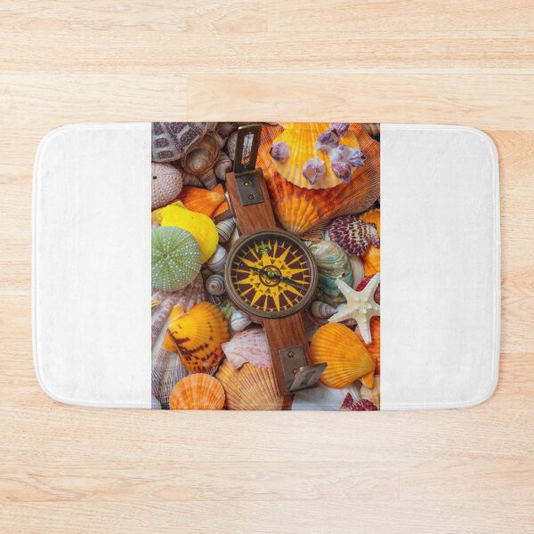 Item preview, Nautical Compass On Seashells designed and sold by Garry Gay.
