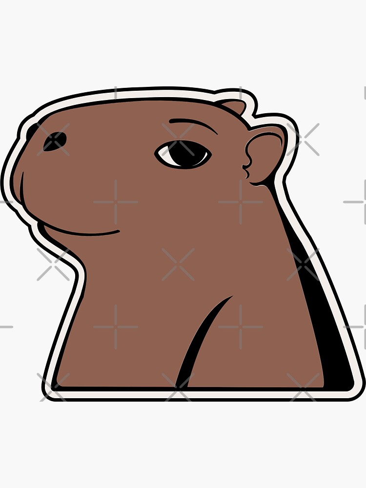 "Coconut dog capybara sticker" Sticker for Sale by VictorPrimo Redbubble