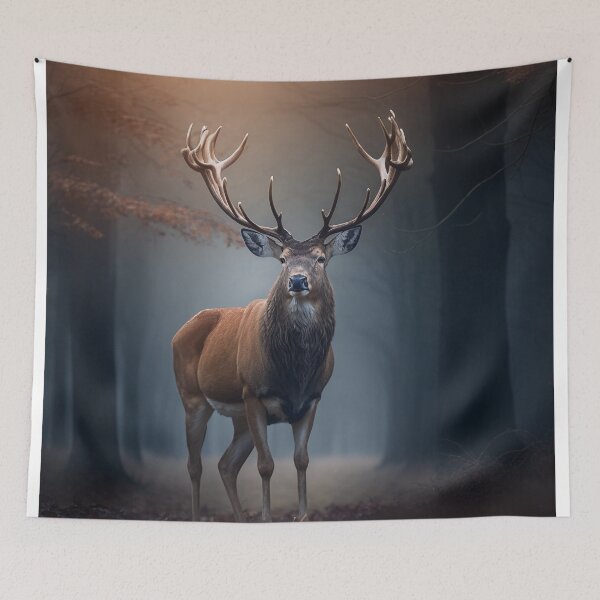 Item preview, Stag In The Forest designed and sold by UbeeU-Pixels.