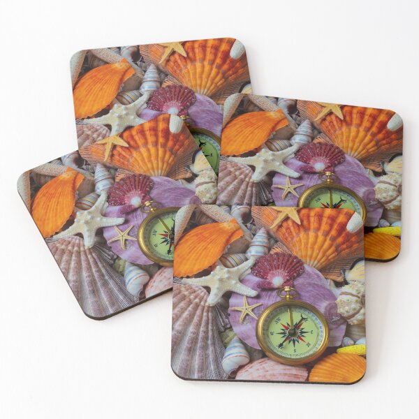 Item preview, Brass Compass On Seashells designed and sold by Garry Gay.