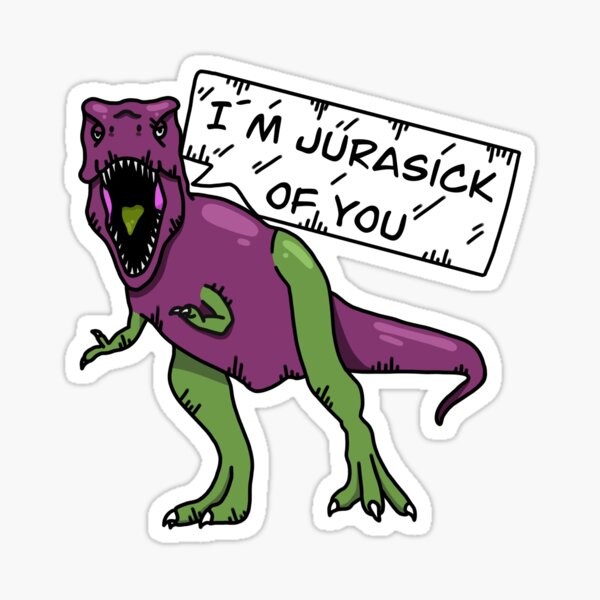 You are awesome / roarsome pun dino T-Rex joke' Sticker