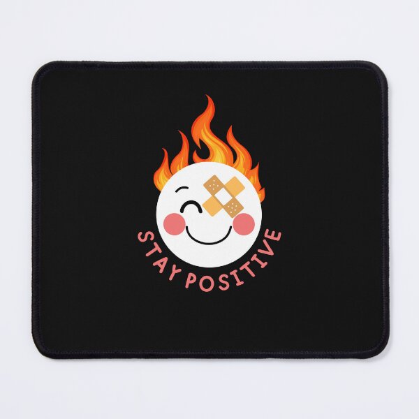 Item preview, Burning Smiley Face Depression Mental Health Cute Funny Gift Sarcastic Happy Fun Introvert Awkward Geek Hipster Silly Inspirational Motivational Birthday designed and sold by EpsilonEridani.